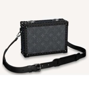 Louis Vuitton LV Unisex Clutch Box Monogram Coated Canvas Black-Leather | AlmaBagz