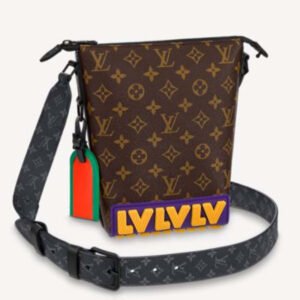 Louis Vuitton LV Unisex Cruiser Messenger Monogram Coated Canvas Cowhide Leather | AlmaBagz