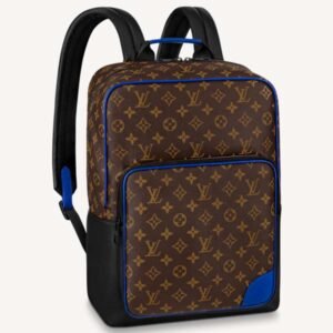 Louis Vuitton LV Unisex Dean Backpack Blue Monogram Macassar Coated Canvas Cowhide Leather | AlmaBagz