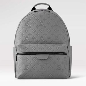Louis Vuitton LV Unisex Discovery Backpack Anthracite Gray Calf Leather Cowhide Double Zip | AlmaBagz