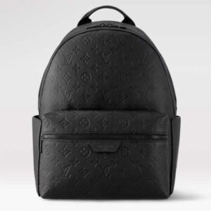 Louis Vuitton LV Unisex Discovery Backpack Black Calf Leather Cowhide Double Zip | AlmaBagz