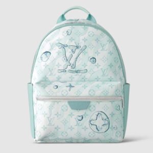 Louis Vuitton LV Unisex Discovery Backpack Crystal Blue Monogram Aquagarden Coated Canvas | AlmaBagz
