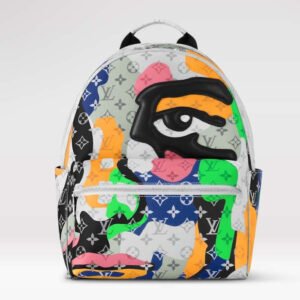 Louis Vuitton LV Unisex Discovery Backpack PM Multicolor Monogram Coated Canvas Cowhide Leather | AlmaBagz