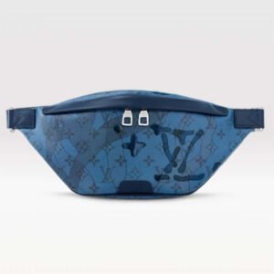 Louis Vuitton LV Unisex Discovery Bumbag Abyss Blue Monogram Aquagarden Coated Canvas | AlmaBagz