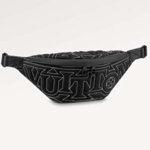 Louis Vuitton LV Unisex Discovery Bumbag Black Nylon Cowhide Leather | AlmaBagz