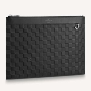 Louis Vuitton LV Unisex Discovery Pochette Clutch Damier Infini Cowhide Leather | AlmaBagz