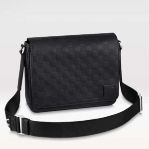 Louis Vuitton LV Unisex District PM Bag Black Damier Infini Cowhide Leather | AlmaBagz
