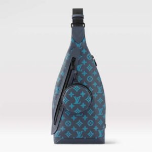Louis Vuitton LV Unisex Duo Slingbag Navy River Blue Calf Leather | AlmaBagz