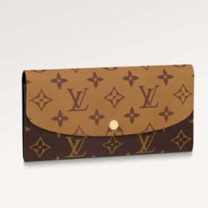 Louis Vuitton LV Unisex Emilie Wallet Brown Monogram Reverse Coated Canvas | AlmaBagz