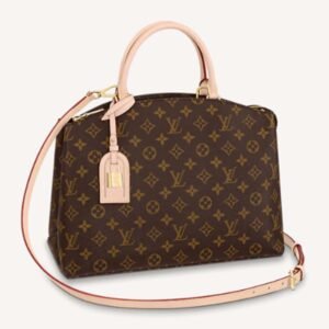 Louis Vuitton LV Unisex Grand Palais Tote Brown Monogram Coated Canvas | AlmaBagz