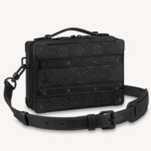 Louis Vuitton LV Unisex Handle Soft Trunk Black Taurillon Monogram Calf Leather | AlmaBagz