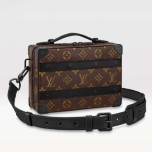 Louis Vuitton LV Unisex Handle Soft Trunk Monogram Macassar Coated Canvas Cowhide Leather | AlmaBagz