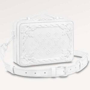 Louis Vuitton LV Unisex Handle Soft Trunk Optic White Calf Leather | AlmaBagz