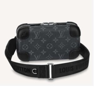 Louis Vuitton LV Unisex Horizon Clutch Black Monogram Eclipse Coated Canvas Textile Cowhide | AlmaBagz