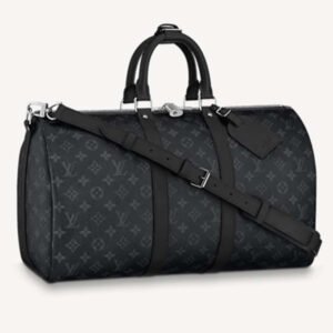 Louis Vuitton LV Unisex Keepall Bandoulière 45 Bag Coated Canvas Cowhide Leather | AlmaBagz