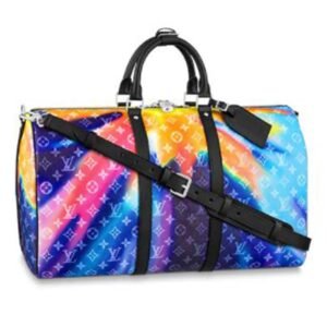 Louis Vuitton LV Unisex Keepall Bandoulière 50 Monogram Sunset Coated Canvas | AlmaBagz