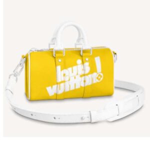 Louis Vuitton LV Unisex Keepall XS Bag Yellow Cowhide Leather | AlmaBagz