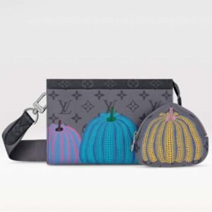 Louis Vuitton LV Unisex LV x YK Gaston Wearable Wallet Monogram Eclipse Reverse Coated Canvas | AlmaBagz