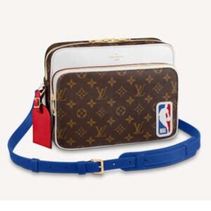 Louis Vuitton LV Unisex LVXNBA Nil Messenger Monogram Antarctica Coated Canvas | AlmaBagz