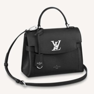 Louis Vuitton LV Women Lockme Ever BB Handbag Black Soft Calfskin | AlmaBagz