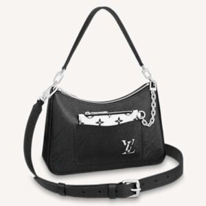Louis Vuitton LV Women Marelle Handbag Quartz Black Epi Grained Cowhide Canvas | AlmaBagz
