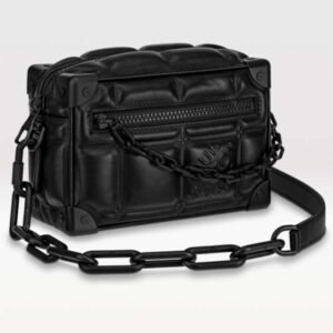 Louis Vuitton LV Unisex Mini Soft Trunk Bag Black Puffy Damier Soft Calf | AlmaBagz