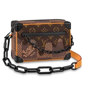 Louis Vuitton LV Unisex Mini Soft Trunk Giant Damier Ebene Coated Canvas | AlmaBagz