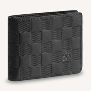 Louis Vuitton LV Unisex Multiple Wallet Black Damier Infini Leather | AlmaBagz