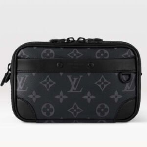 Louis Vuitton LV Unisex Nano Alpha Monogram Eclipse Coated Canvas Cowhide Leather | AlmaBagz