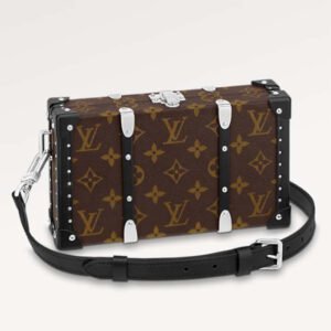 Louis Vuitton LV Unisex Neo Wallet Trunk Black Brown Monogram Coated Canvas | AlmaBagz