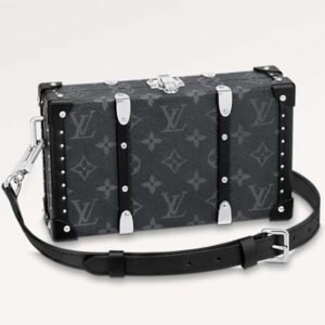 Louis Vuitton LV Unisex Neo Wallet Trunk Black Monogram Eclipse Coated Canvas | AlmaBagz