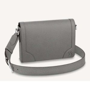 Louis Vuitton LV Unisex New Flap Messenger Grey Taiga Cowhide Leather | AlmaBagz