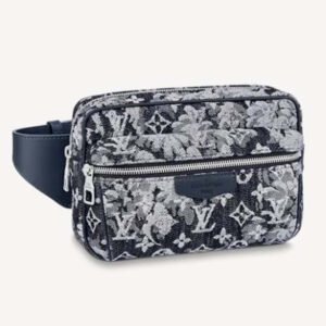 Louis Vuitton LV Unisex Outdoor Bumbag Monogram Tapestry Coated Canvas-Navy | AlmaBagz