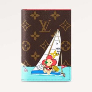 Louis Vuitton LV Unisex Passport Cover Dragon Fruit Pink Monogram Coated Canvas Grained Cowhide Leather | AlmaBagz