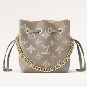 Louis Vuitton LV Unisex Pico Bella Gray Mahina Perforated Calf Leather Microfiber Lining | AlmaBagz