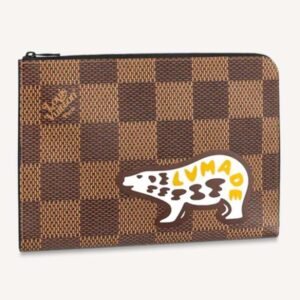 Louis Vuitton LV Unisex Pochette Jour GM Giant Damier Ebene Coated Canvas | AlmaBagz