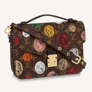 Louis Vuitton LV Unisex Pochette Metis Monogram Cameo Printed Canvas Cowhide Leather | AlmaBagz