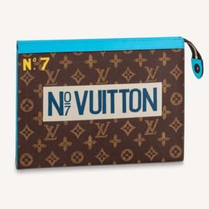 Louis Vuitton LV Unisex Pochette Voyage Monogram Coated Canvas Cowhide Leather | AlmaBagz