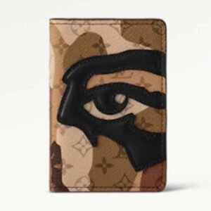 Louis Vuitton LV Unisex Pocket Organizer Brown Monogram Coated Canvas Cowhide Leather | AlmaBagz