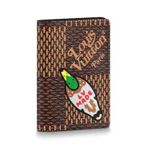 Louis Vuitton LV Unisex Pocket Organizer Giant Damier Ebene Canvas | AlmaBagz