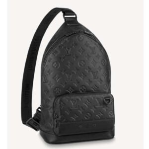 Louis Vuitton LV Unisex Racer Slingbag Black Monogram Shadow Calf Cowhide Leather | AlmaBagz
