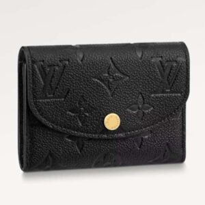 Louis Vuitton LV Unisex Rosalie Coin Purse Black Monogram Empreinte Embossed Supple Grained Cowhide Leather | AlmaBagz