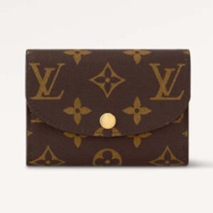 Louis Vuitton LV Unisex Rosalie Coin Purse Fuchsia Pink Monogram Coated Canvas Grained Cowhide Leather | AlmaBagz