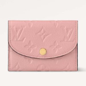 Louis Vuitton LV Unisex Rosalie Coin Purse Monogram Empreinte Embossed Supple Grained Cowhide Leather Pink | AlmaBagz