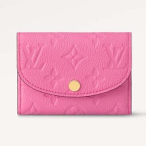 Louis Vuitton LV Unisex Rosalie Coin Purse Pink Monogram Empreinte Embossed Supple Grained Cowhide Leather | AlmaBagz