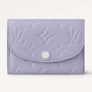 Louis Vuitton LV Unisex Rosalie Coin Purse Purple Monogram Empreinte Embossed Supple Grained Cowhide Leather | AlmaBagz