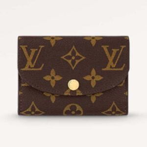 Louis Vuitton LV Unisex Rosalie Coin Purse Rose Ballerine Pink Monogram Coated Canvas Grained Cowhide Leather | AlmaBagz