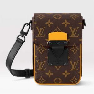 Louis Vuitton LV Unisex S-Lock Vertical Wearable Wallet Radiant Sun Monogram Macassar Coated Canvas | AlmaBagz