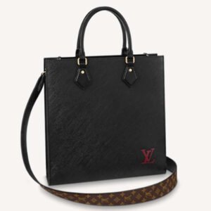 Louis Vuitton LV Unisex Sac Plat PM Black Epi Grained Cowhide Leather | AlmaBagz