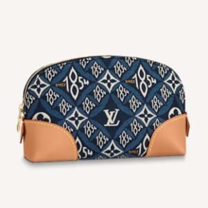 Louis Vuitton LV Unisex Since 1854 Cosmetic Pouch PM Monogram Flowers Canvas | AlmaBagz